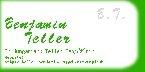 benjamin teller business card